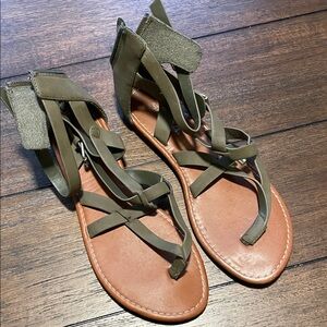 Stylish Olive Green Sandals